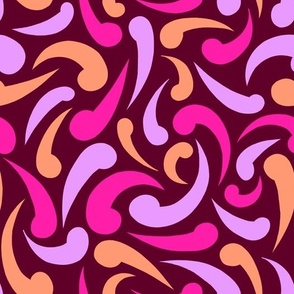 Raspberry Abstract Swirls