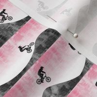 (small scale) BMX  / Bicycle Motocross - dirt bike - pink - LAD21