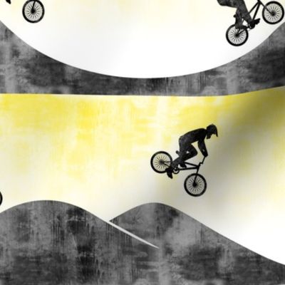 BMX  / Bicycle Motocross - dirt bike - yellow - LAD21
