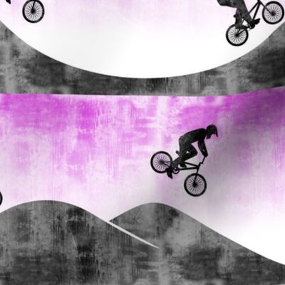 BMX  / Bicycle Motocross - dirt bike - purple - LAD21