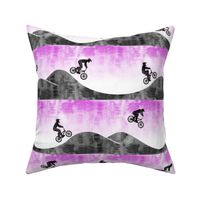 BMX  / Bicycle Motocross - dirt bike - purple - LAD21