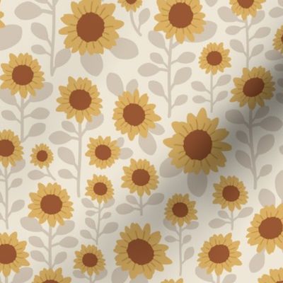 Sunflower Fields - Neutral, Medium Scale