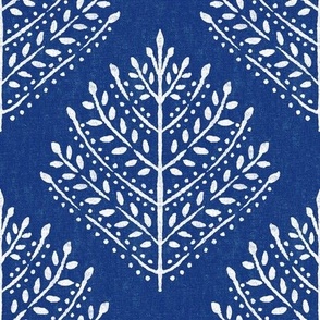 Blue Eloise Leaves Textured