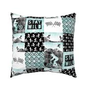 BMX Patchwork - STAY WILD - blue LAD21