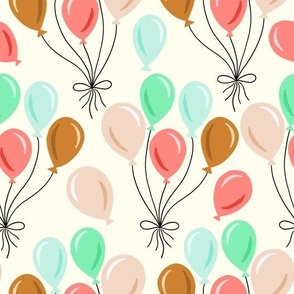 Balloon party-Retro Pastel