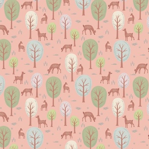 Deer Forest-Pink