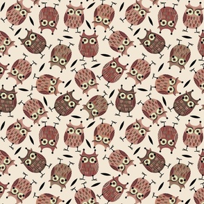 Owl Ruffle-Brown