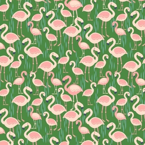 Flamingo Flutter-Green