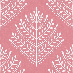 Blush Eloise Leaves Textured Large Scale