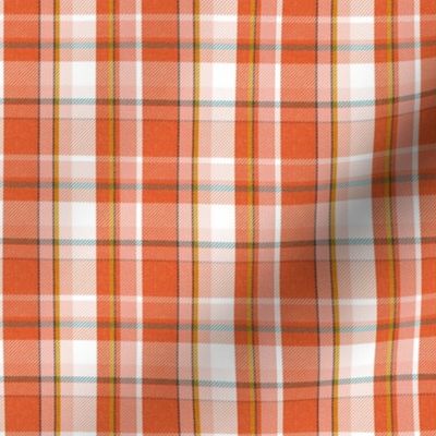 Weekender Plaid - Autumnal Bounty Orange Small Scale