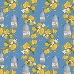 Lemon juice and flowers