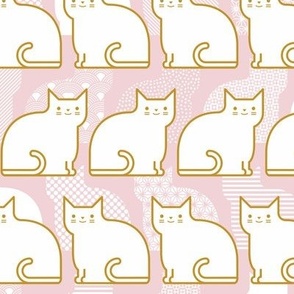 Cotton Candy Cats Small- Pink Cute Cat- Rose Japanese Kittens- Kawaii Pets