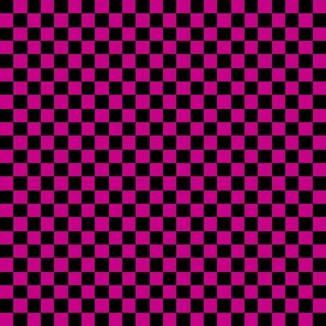 Magenta Pink Black checkerboard (larger)