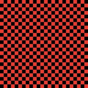 Red Black Checkerboard  (larger)