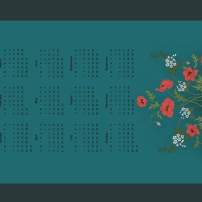 2022  Poppy & Hawthorn Calendar Wall Hanging