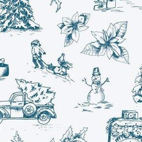 winter traditions toile 