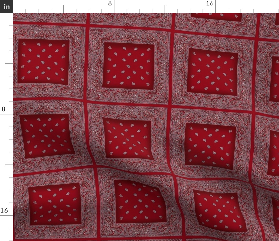 Bandana Reds Squares