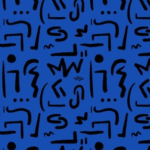 Hieroglyphics Blue