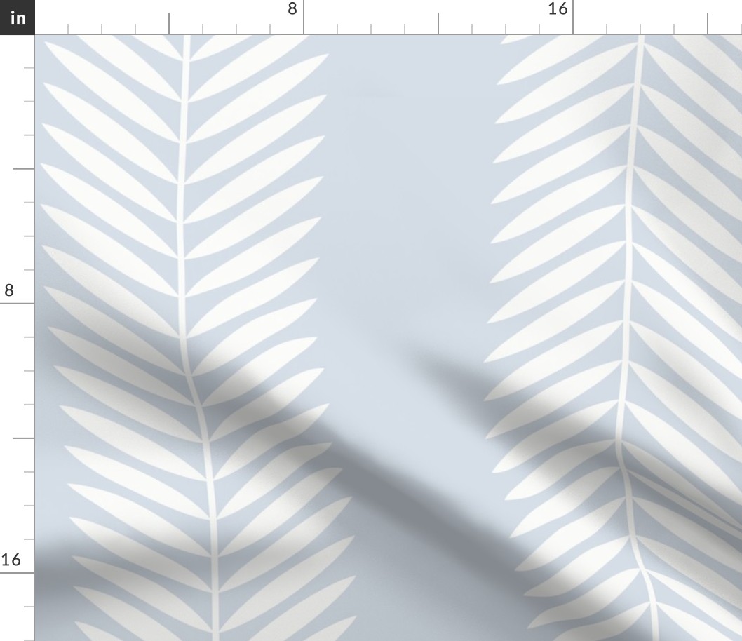 Custom Laurel Leaf Stripe d5dde7 soft blue