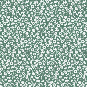 Ditsy Floral - Green