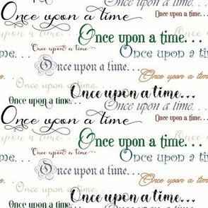 Once upon a time color on cream