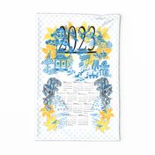 Year of Water Tiger 2023 blue white