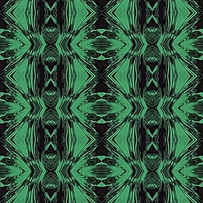 vibrations  en faisceaux vert et noir
