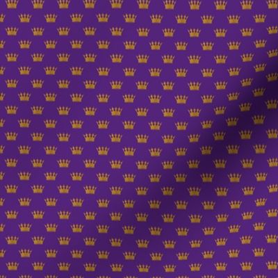 Micro Gold Crowns on Royal Purple
