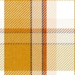 Weekender Plaid - Autumnal Bounty Goldenrod Yellow Large Scale