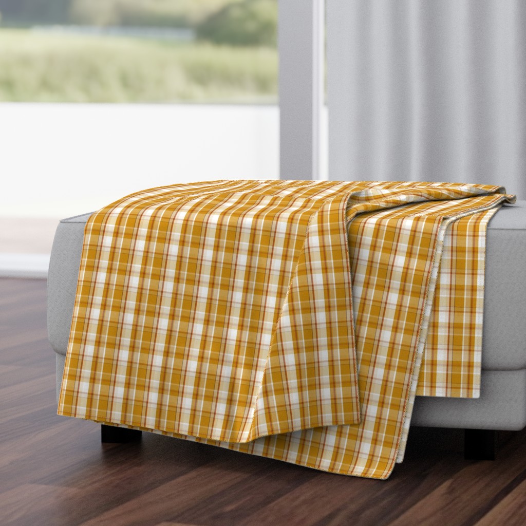 Weekender Plaid - Autumnal Bounty Goldenrod Yellow Small Scale