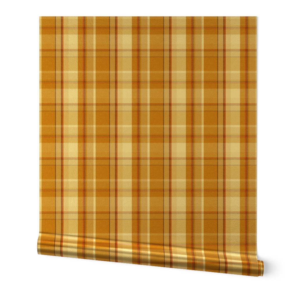 Weekender Plaid - Autumnal Bounty Goldenrod Yellow Small Scale