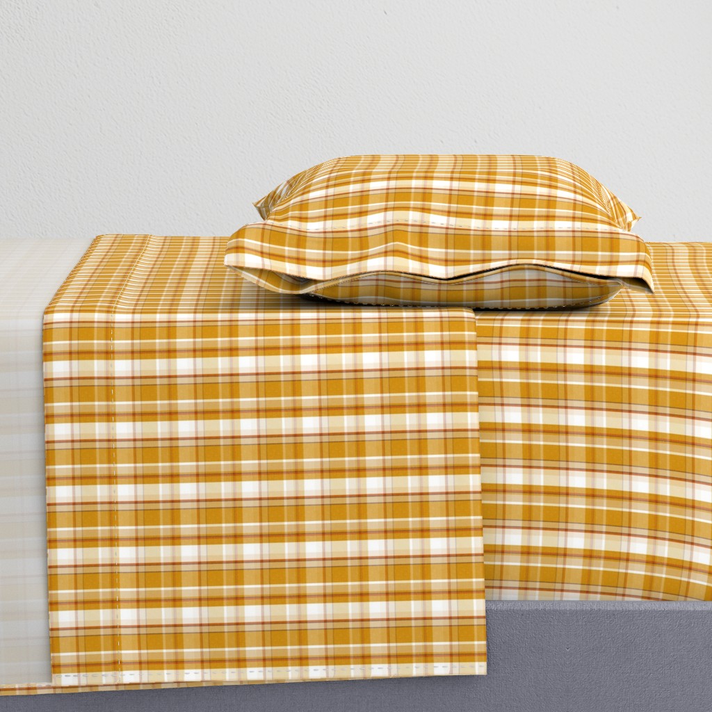 Weekender Plaid - Autumnal Bounty Goldenrod Yellow Small Scale