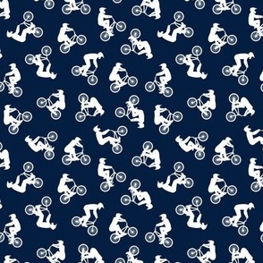 (small scale) BMX bikers - Bicycle Motocross - sports bicycle -  navy  - LAD21