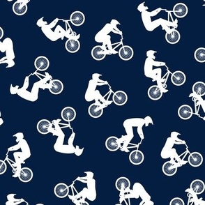 BMX bikers - Bicycle Motocross - sports bicycle -  navy  - LAD21