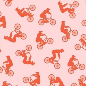 BMX bikers - Bicycle Motocross - sports bicycle -  pink - LAD21