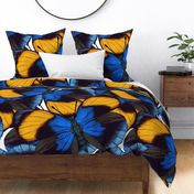 Blue Butterfly Wings Maximalist Insect Nature Jumbo Large