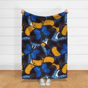 Blue Butterfly Wings Maximalist Insect Nature Jumbo Large