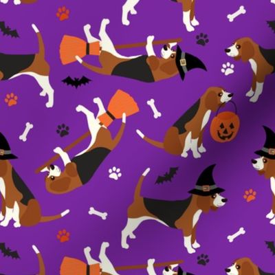 Beagle Halloween Purple