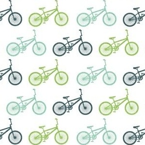 BMX bikes - multi blue and green - LAD21
