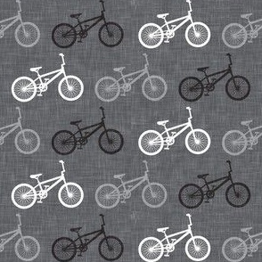 BMX bikes - multi on dark grey - LAD21