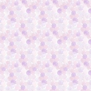 2" Pink and Lilac Watercolor Bubbles