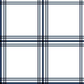 Dot Grid on Navy - Large Scale