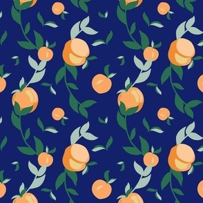 Peaches & Leaves // Navy