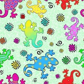 Tropically Whimsical Geckos