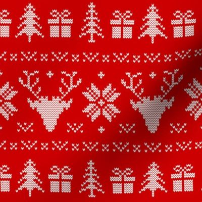 Ugly Christmas Sweater Red - large scale