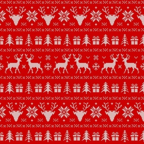 Ugly Christmas Sweater Red - large scale