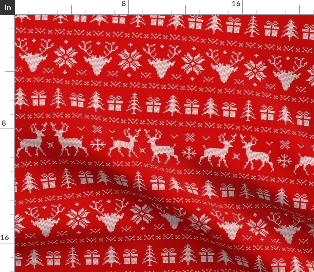 Ugly Christmas Sweater Red - large scale