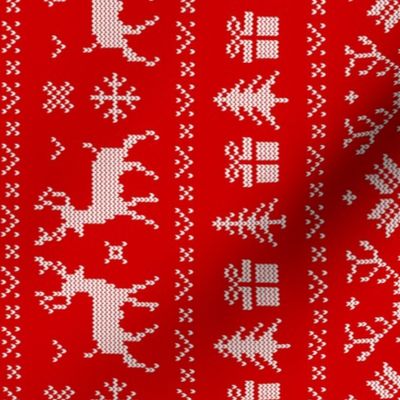 Ugly Christmas Sweater Red Rotated - large scale