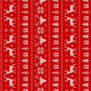 Ugly Christmas Sweater Red Rotated - large scale