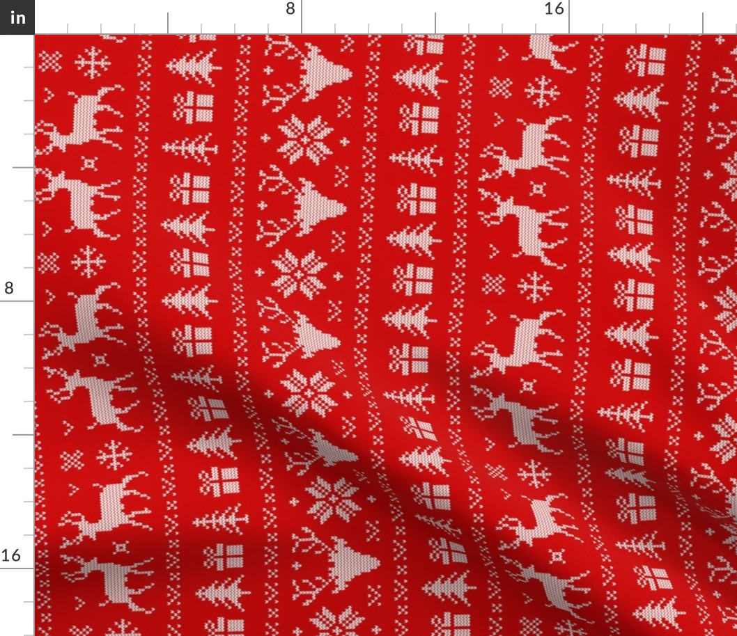 Ugly Christmas Sweater Red Rotated - large scale